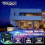 V-TAC Lampe LED Piscine Multicolore RGB 12W - AVEC TÉLÉCOMMANDE - PAR56 - Lampe en Verre Antichoc IP68 pour l'Éclairage des Pisc