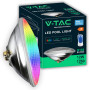 V-TAC Lampe LED Piscine Multicolore RGB 12W - AVEC TÉLÉCOMMANDE - PAR56 - Lampe en Verre Antichoc IP68 pour l'Éclairage des Pisc
