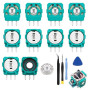 Kit de 10 Potentiomètre de Module Analogique pour Manette pour PS5 | 2,3K Ohm Module de Remplacement Vert pour Joystick Anti Dri
