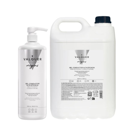 VALQUER Gel Conducteur Professionnel 5 L+1 L| Visage et Corps | pour radiofréquence ultrasons électrostimulation IPL laser
