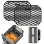 2 Pcs Grille Anti Projection pour Air Fryer Ninja Double Stack XL SL400EU & SL300EU, Réutilisable Plat Moule Silicone Air Fryer