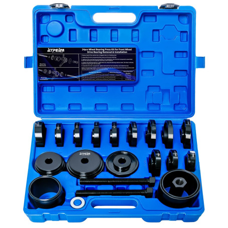 ATPEAM Kit Extracteur de Roulement 24 Pièces, Coffret d’Extracteur de Roulement Universel pour Démontage et Montage des Roulemen