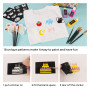 24 couleurs de peinture textile en flacon (60 ml) pinceaux, palette, pochoirs peintures textiles non toxiques pour T-shirt, chau