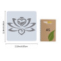 GORGECRAFT Lotus Flower Pochoir Modèle Grand 11.8x11.8 Pouce Réutilisable Signe Home Decor pour Peinture Sur Bois Mur Scrapbook 