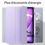 JETech Coque Détachable Magnétique pour iPad Air 13" M4/M3/M2, Violet | Pour 2026/2025/2024 Modèle, Porte-Pencil, Étui Housse Co