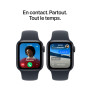 Apple Watch SE 3 (GPS), Boîtier en Aluminium Minuit de 40 mm | Bracelet Sport bleu marine - S/M. Fitness + Sommeil + Suivi de cy