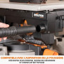 Evolution Power Tools R210MTS-G2 Scie à onglet/scie de table convertible, coupe multi-matériau, angle de biseau -47° & d'onglet