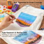 Shuttle Art Peinture Textile 18 Couleurs (60ml) avec Pinceaux Palette | Peintures pour Textiles Non Toxique avec Pochoirs, Peint
