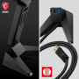 MSI AXE5400 Adaptateur USB WiFi 6E tri-Bande - WLAN jusqu'à 5400 Mbps (6 GHz, 5 GHz, 2.4GHz sans Fil), USB Type-A 3.2 Gen 1, MU-