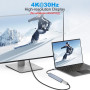Hub USB C HDMI 4K PD 100W Charge,3*USB-A/C Multi Data Ports,Lecteur de Cartes SD/TF 7 en 1 Dock USB-C,Adaptateur Multiport Compa
