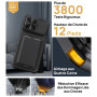 Vihibii Coque pour iPhone 18 Pro Max avec Porte Carte & Support, 2026, Noir | Protection Caméra, Béquille Réglable, Robuste Port