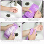 URAQT Brosse de Bain, 70cm Longueur Brosse Arrière en Silicone Brosse | Silicone Pour Dos Double Face, Brosse pour Le Dos de la