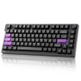 YUNZII RT75 Pro HE Clavier Gaming sans Fil Dual 8K Rapid Trigger (Noir) | Switch à Effet Hall, Filaire/2.4G, Bluetooth, 75% Comp