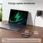 acer Hub USB C 6 en 1 avec Ethernet 1Gbps, HDMI 4K@60Hz, PD 100W | 1*USB-C 5Gbps, 2*USB-A 3.0, Adaptateur USB C Ethernet HDMI po