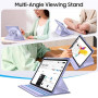 FINTIE Coque Rotative pour iPad Air 11 Pouces M4 M3 M2 & iPad Air 5/4 10.9" | Design Fin, Coque avec Porte-Stylet, Étui Pivotant