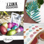 Aladine - Izink Diamond Doré Cuivré 80 ml - Peinture Pailletée - Pour Tout Support : Papier, Tissu, Béton, Métal, Bois - DIY et 