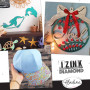 Aladine - Izink Diamond Blanc Nacré 80 ml - Peinture Pailletée - Pour Tout Support : Papier, Tissu, Béton, Métal, Bois - DIY et 