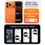 CANSHN Coque Magnétique pour iPhone 17 Pro, Bleu Foncé | Protection Complète de l'appareil Photo, Housse Fond Mat Translucide