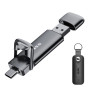 SSK SSD Externe 128GO Disque Portable SSD Cle USB 3.2 Gen 2 Jusqu'à 550 Mo/s, 2 en 1 OTG Solid State Drive 128 GO Double Clé USB