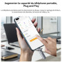 SSK SSD Externe 128GO Disque Portable SSD Cle USB 3.2 Gen 2 Jusqu'à 550 Mo/s, 2 en 1 OTG Solid State Drive 128 GO Double Clé USB