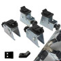 BONJUME Adaptateur De Pneu De Moto 4 Pièces, Adaptateur De Pneu De Moto pour Démonte Pneus De Moins De 49 mm Griffe De Mâchoire