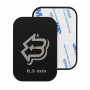 Bauer United Lot de 2 plaques métalliques autocollantes pour aimants 0,3 mm | Plaquettes métalliques extra plates pour supports
