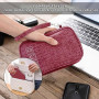Tunejoy Sac de Rangement Câbles Petit Electroniques Portable Pochette Rangement Imperméable Organisateur pour Banque d'alimentat