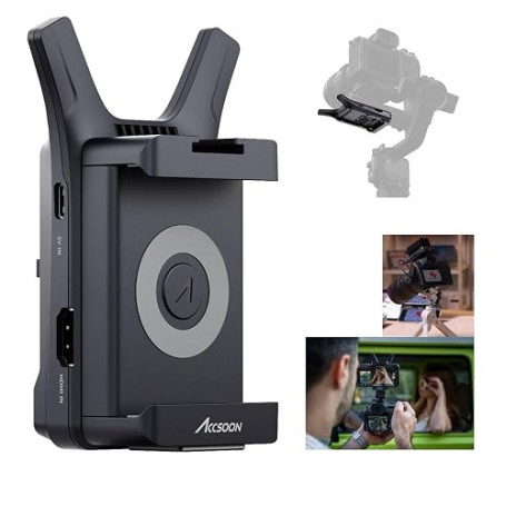 Accsoon CineView Nano Wireless Video Transmitter,1080p 60fps,500ft Reichweite BIS zu 4 Geräte Überwachung HDMI Wireless Video Üb