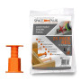 Space-Plug Lot de 25 entretoises réglables (taille standard pour espaces de 30 à 50 mm), lot de 25 entretoises oranges originale