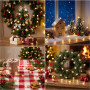 Liyade Guirlande Lumineuse à Piles, en Forme D’étoiles, 1m 20LED, Piles | Étanche IP44, Blanc Chaud, Guirlande étoile de Noël In