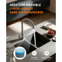 GRIFEMA G4008 Mitigeur Cuisine, Robinet Cuisine Bec Haut Chromé 360° | Acier Inoxydable, Monocommande, Débit Élevé, Économie d'E