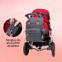Dikaslon Sac a Langer Bebe, Sac à Langer à Dos Grande Capacité 18 Poches, Polysteer Déperlant, Tapis à Langer, Porte Tétine, San