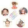 Hanyousheng 200 Pièces Petit Elastique à Cheveux,2.5 cm Multicolore Bande de Cheveux Porte, Enfant Accessoire en Caoutchouc
