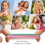 SDXCJY Lot de 1191 élastiques à cheveux, élastiques pour bébés, élastiques à cheveux aux couleurs bonbon et attaches, élastiques