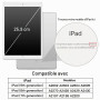 JETech Coque Clair pour iPad 9e/8e/7e Gén 10,2", Transparente | Pour iPad 10,2" (2021/2020/2019), Design Transparent en TPU Soup