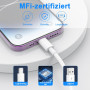 Câble de charge iPhone 2Pack 2M+2M USB vers Lightning - [Certifié MFi] Câble de charge rapide Apple, pour iPhone 14/13/12/11/Pro
