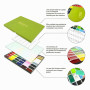 Kuretake Coffret d'aquarelles Gansai Tambi, 48 couleurs, fabriqué au Japon | 48 couleurs vives et opaques, grands godets, palett