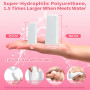 Fauxomor 54 Pcs Éponges Maquillage Triangle sans Latex pour Fond de Teint | Doux, Déchirable et Portable, Usage à Sec & Humide, 