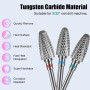 Lot de 13 Embout ponceuse Ongles Carbure Céramique pour Manucure Pédicure | 3/32'' durable résistant à la chaleur pour une longu