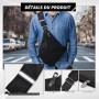 YAOZUP Sac de Voyage Antivol, Sacoche Antivol, Anti Theft Travel Bag, Sac à Bandoulière Antivol, Poche Poitrine Multi-poches pou