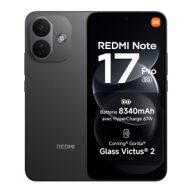 REDMI Note 17 Pro 5G, Smartphone 6+256 Go, Noir, Batterie 8340 mAh | Photo 50 MP avec OIS, HyperCharge 67 W, Snapdragon 6s Gen 4