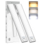 Lampe LED Rechargeable Cuisine Reglette - Lumiere Sous Meuble Placard | Interieur, Sans Fil, Mouvement Detecteur, Eclairage Lumi