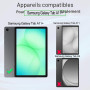 Ibywind Verre Trempé pour Samsung Galaxy Tab A9+/A11+,2 Pièces Dureté 9H Protecteurs d'écran et Facile à Installer,Support Déver