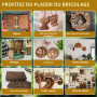Lot de 6 Contreplaqué Noyer 3mm A3,300 x420mm Panneau Feuille Découpe Laser | Planche Bois pour Pyrogravure, Gravure, projet de 