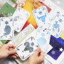Papier Cartonné Miroir à Motifs Mixte Argent A4 25 Feuilles 250g/m²/92lb | Uncle Paul 5 Motifs Papier Réfléchissant Métallisé po