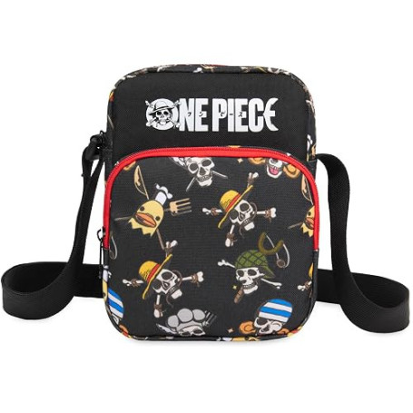 Get Trend One Piece | Minecraft | Lego x Ninjago Sac Bandoulière Garcon et Ado, Crossbody Bag Fermeture Eclair et Compartiment M
