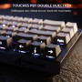 ATTACK SHARK X68 HE Clavier 8000Hz Rapid Trigger, Clavier Gamer Filaire RGB 60% avec Précision RT de 0,01 mm avec Interrupteur M