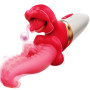 Gobeken Gode Vibro-masseur Sex Toys, 7 Vibrations Léchage & Battements Sextoyse Femme Clitoridienne Vibromasseur, Sextoy Femme V