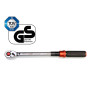 Hairich Clé Dynamométrique Voiture 1/2", Torque Wrench 40–210 Nm, Certifiée TÜV Süd GS, Set 6 Pièces avec Rallonge 125 mm, Adapt