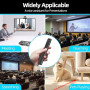Télécommande Présentation Sans Fil Clicker PowerPoint Rechargeable | avec Hyperlien & Contrôle Volume, Compatible Mac, PC, Ordin